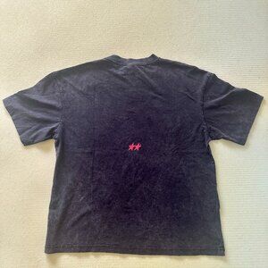 NWT Zara x TwoJeys Washed Effect Black T-shirt Mens Large